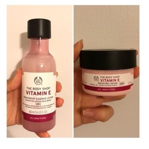 Body shop essence lotion and cream